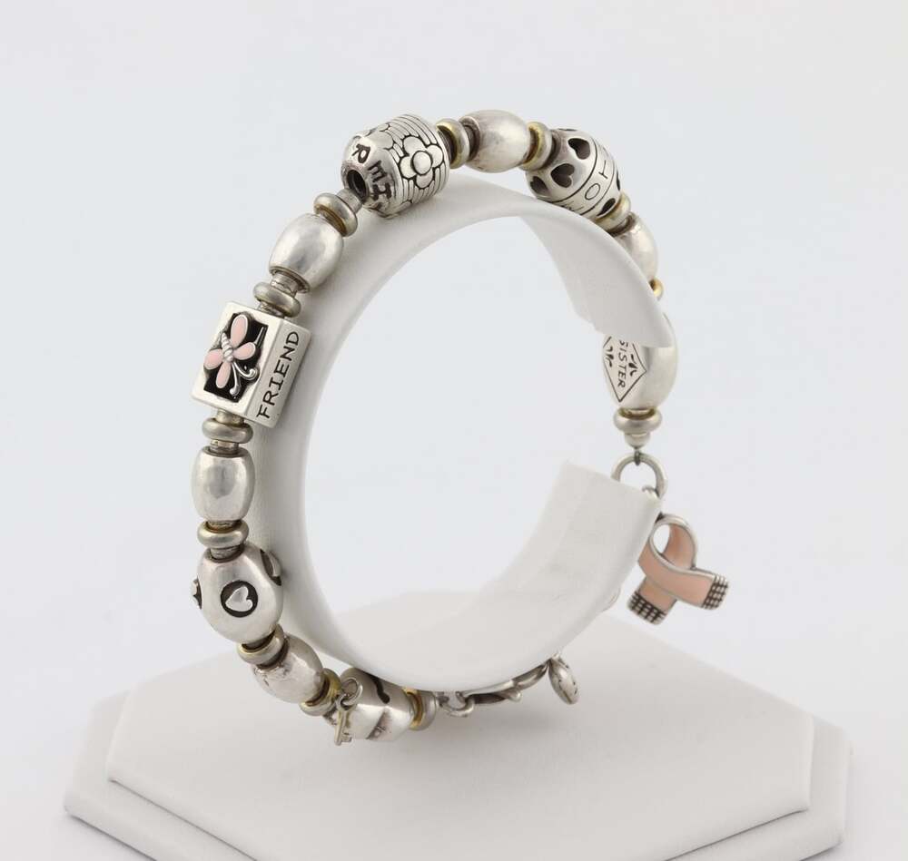 Sterling Silver Brighton Bracelet Sister Mother Friend 7" - 8" inch - Picture 4 of 7